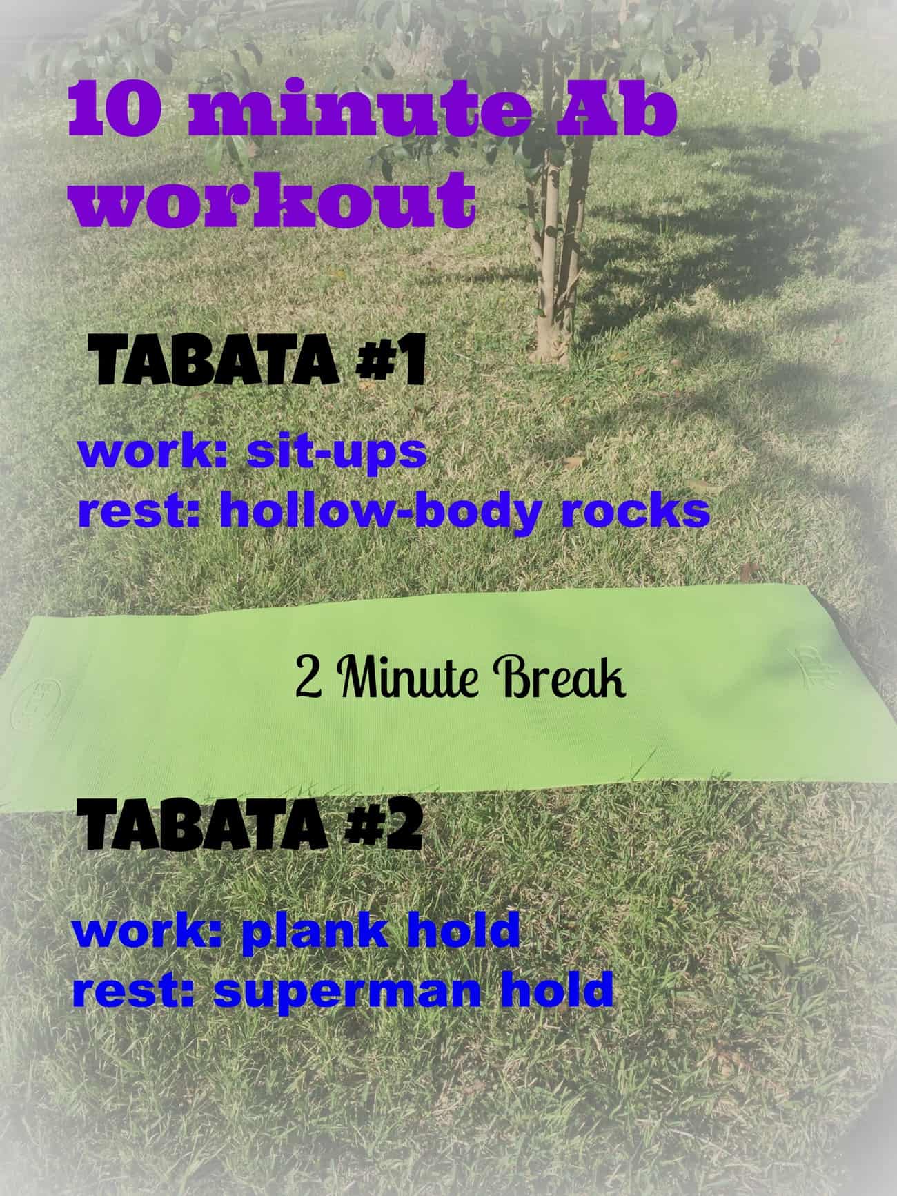 10 Minute Tabata Ab Workout