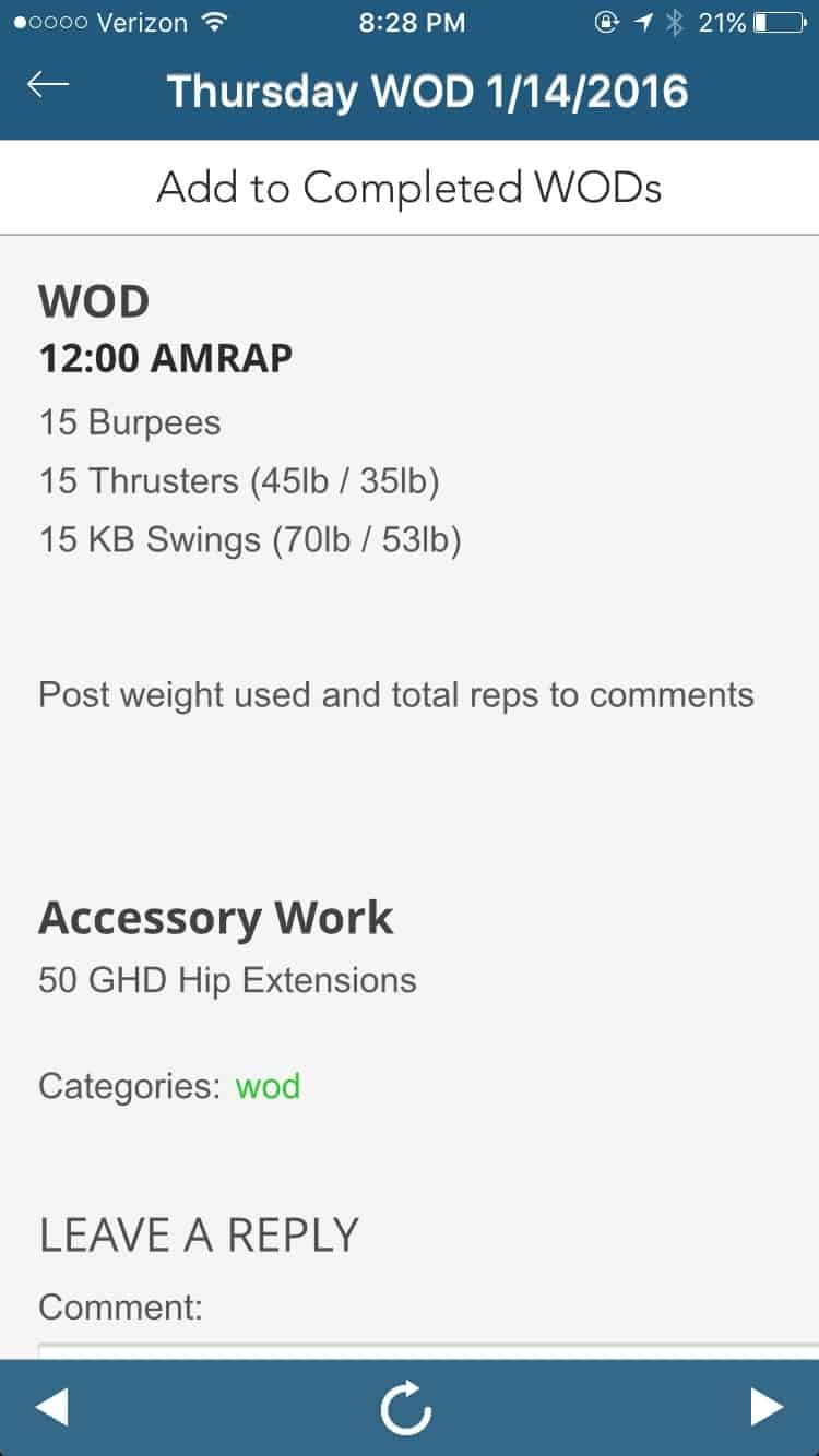 Making the Gains - 12 minute Burpee, Thruster, KB AMRAP