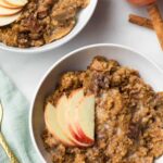 These Fig Apple Cinnamon Slower Cooker Steel Cut Oats combine the flavors of fall to provide a hearty and nutritious breakfast that feels like a treat - Eat the Gains