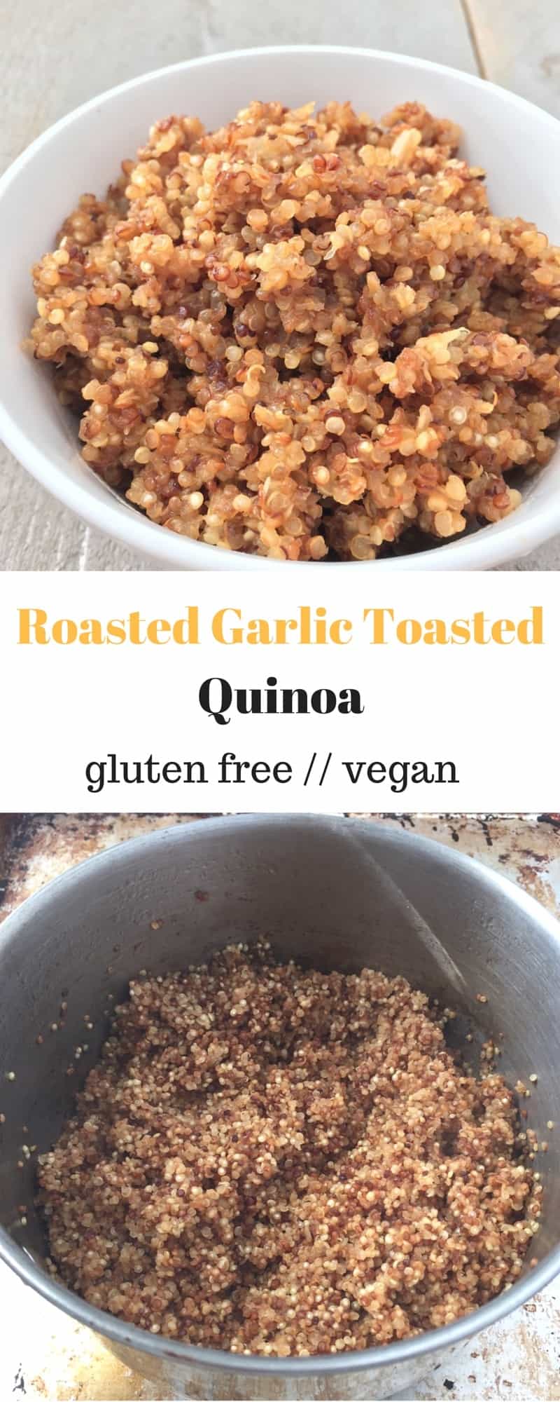 Roasted Garlic Toasted Quinoa