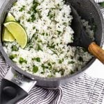 Coconut Cilantro Lime Rice Pinterest image