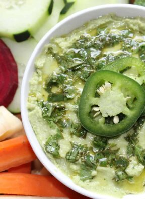 Cilantro Jalapeno Hummus