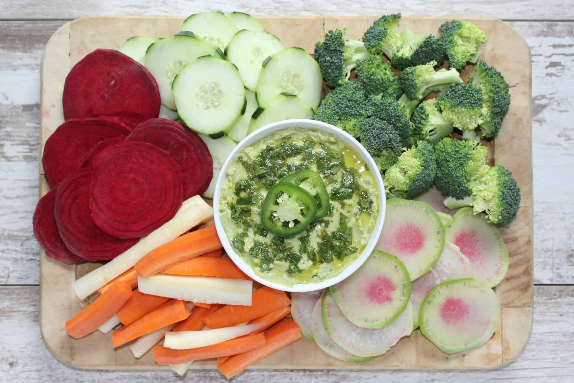 Cilantro Jalapeno Hummus