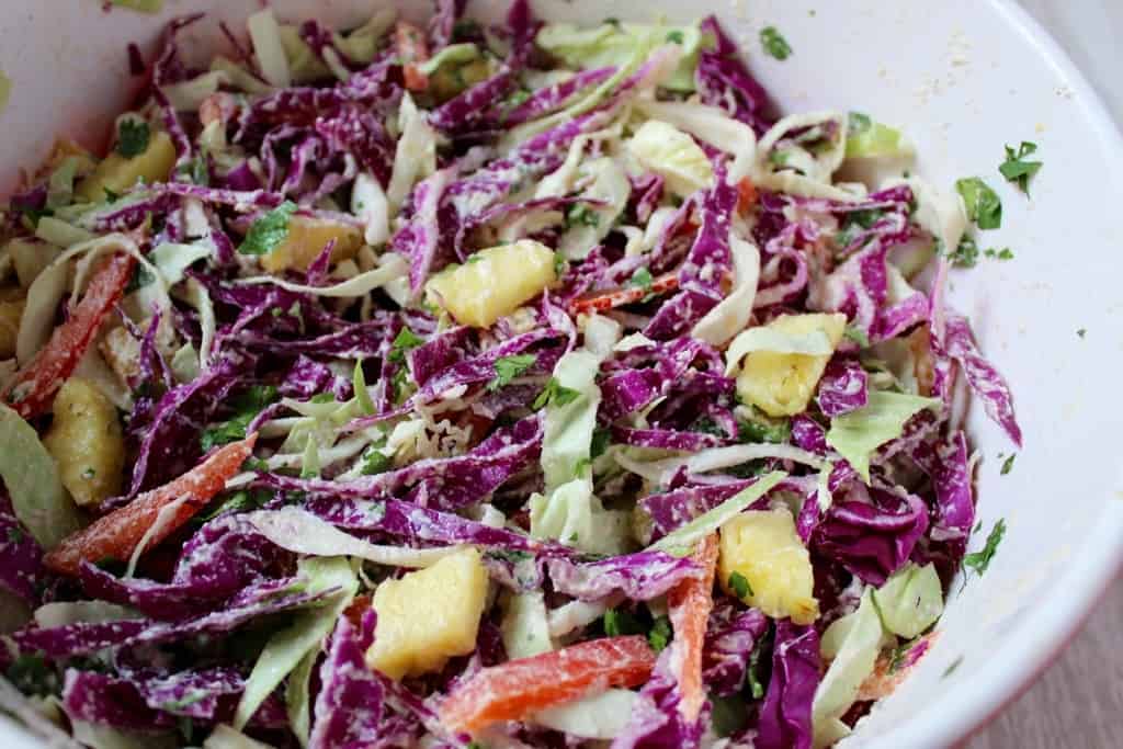 Pineapple Ginger Slaw
