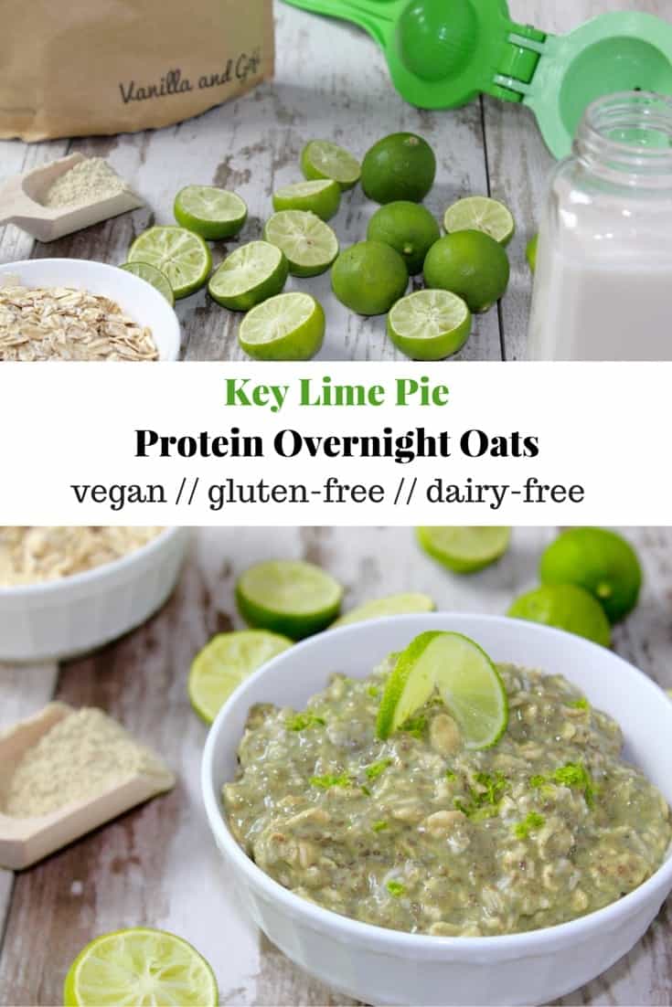 Key Lime Pie Protein Overnight Oats