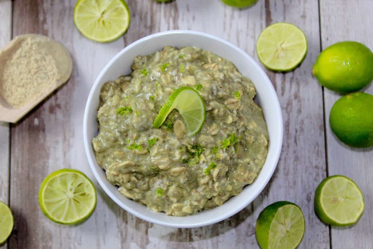 Key Lime Pie Protein Overnight Oats