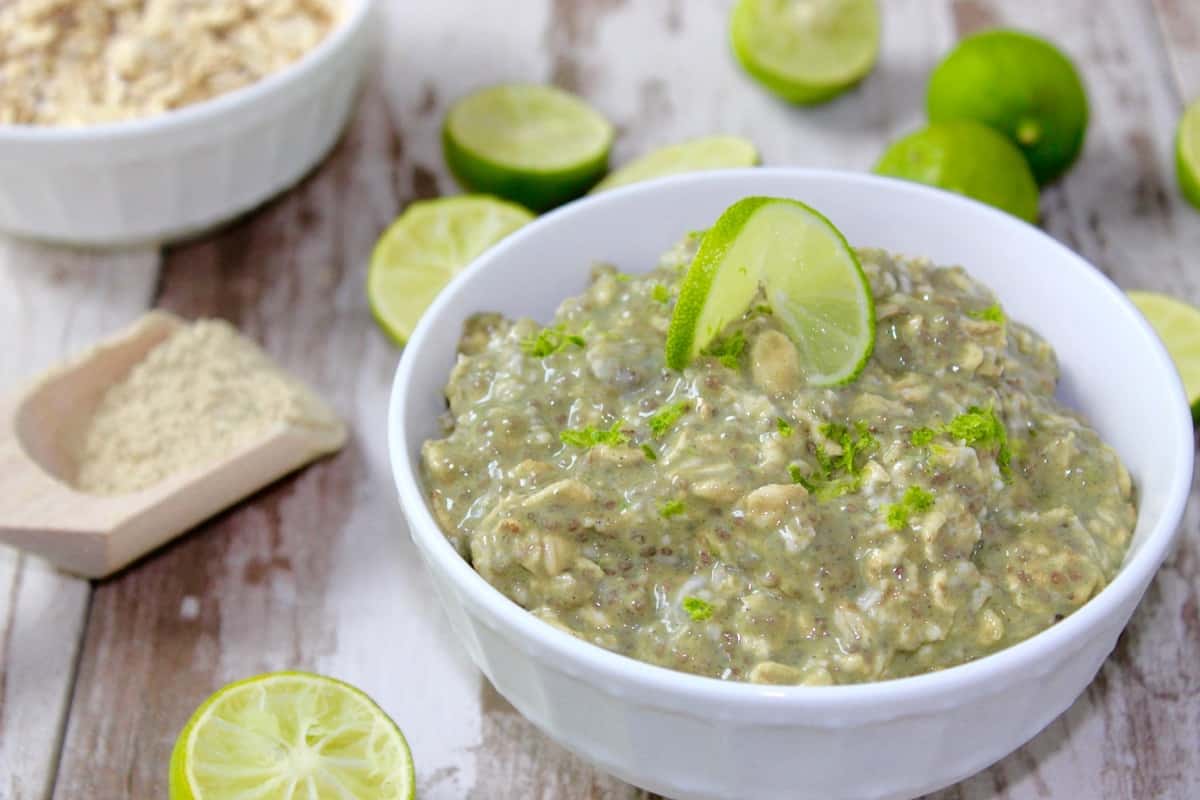 Key Lime Pie Protein Overnight Oats