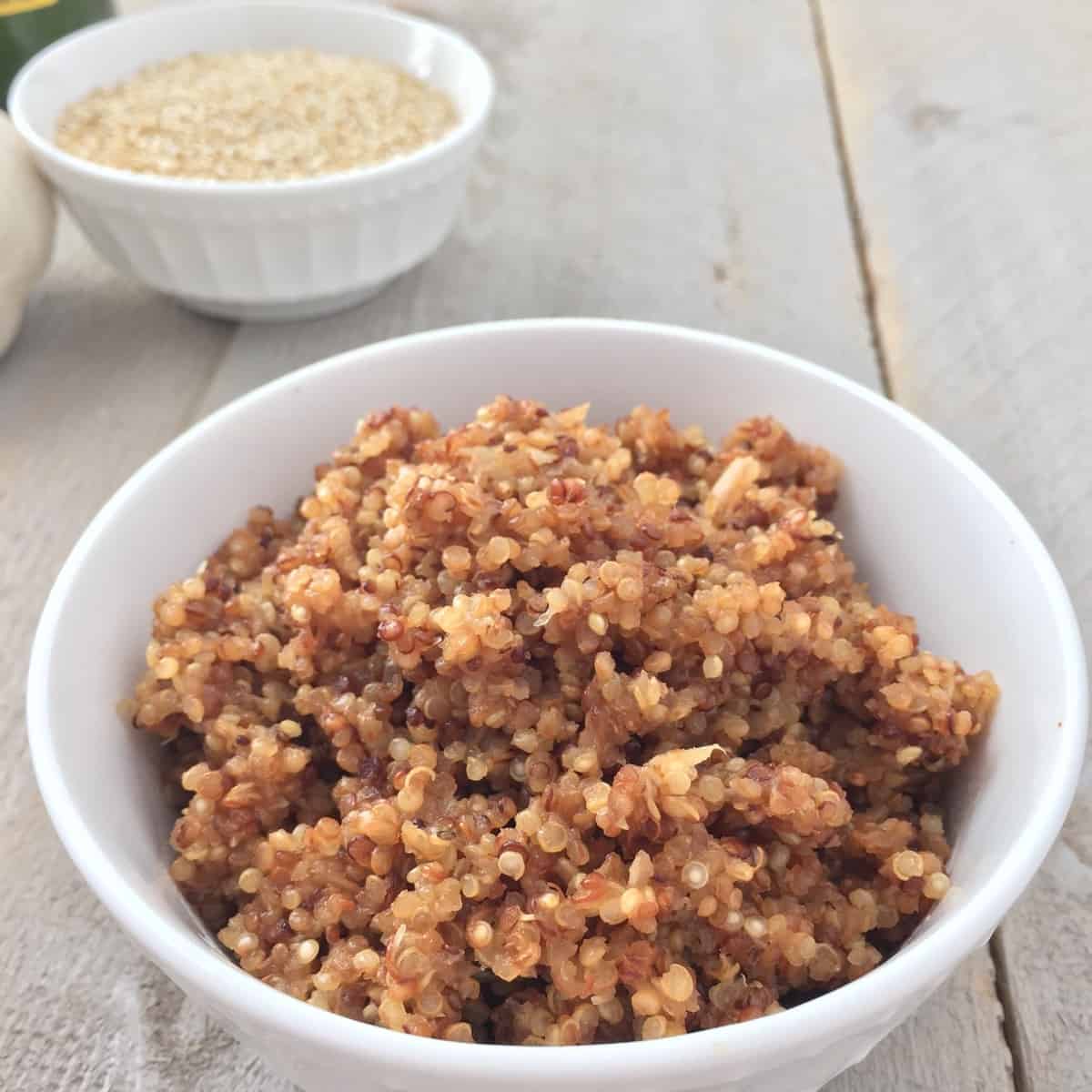 Roasted Garlic Toasted Quinoa