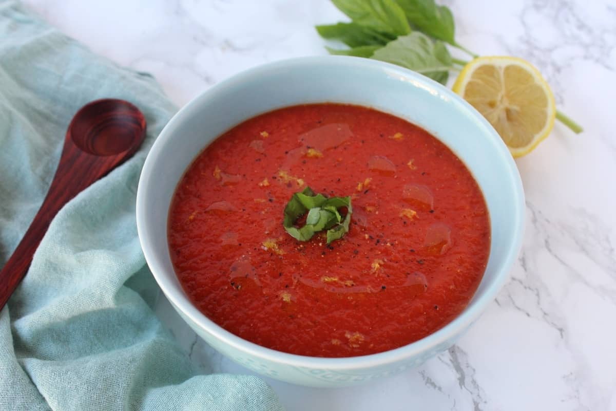 Roasted Tomato & Red Pepper Soup
