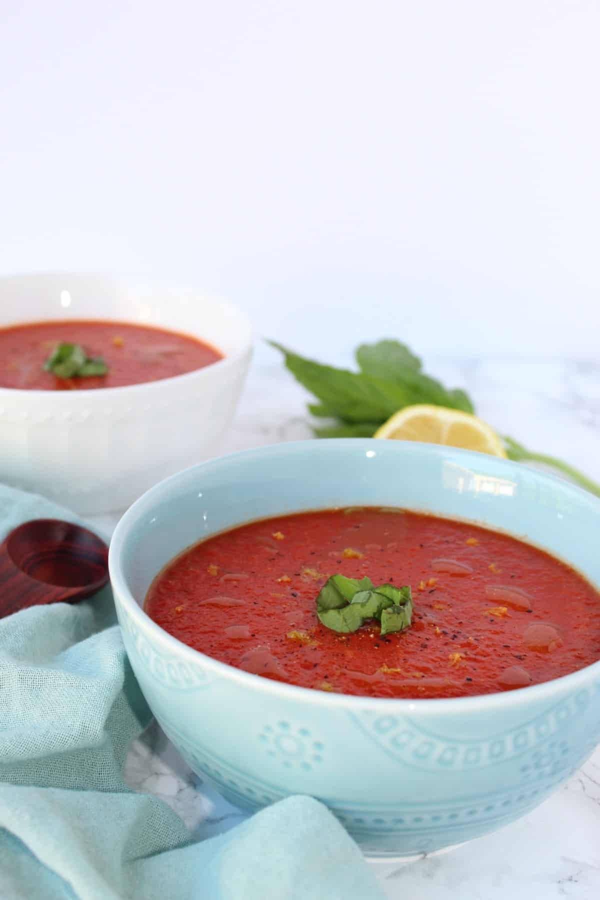 Roasted Tomato & Red Pepper Soup