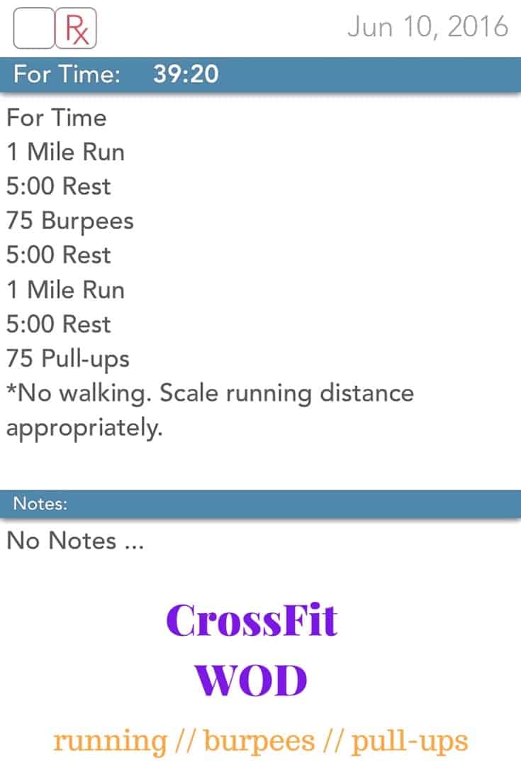 Running, Burpees, & Pull-ups