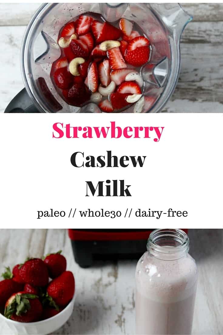 Strawberry Cashew Milk