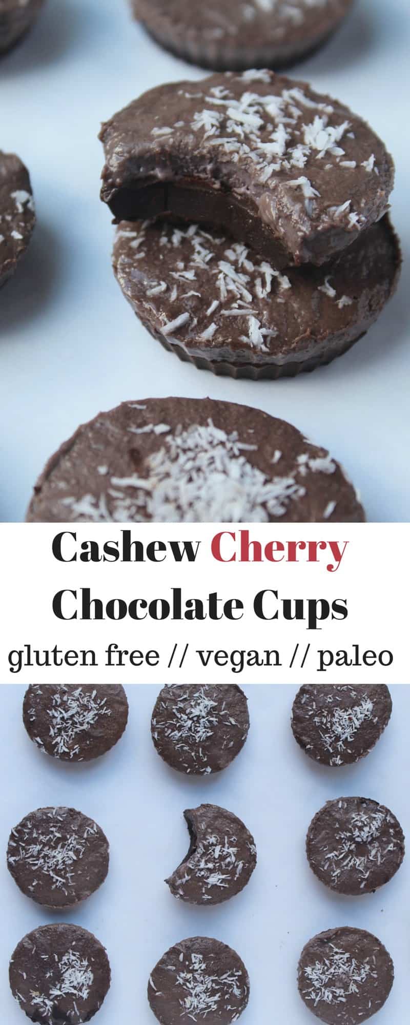 Cashew Cherry Chocolate Cups