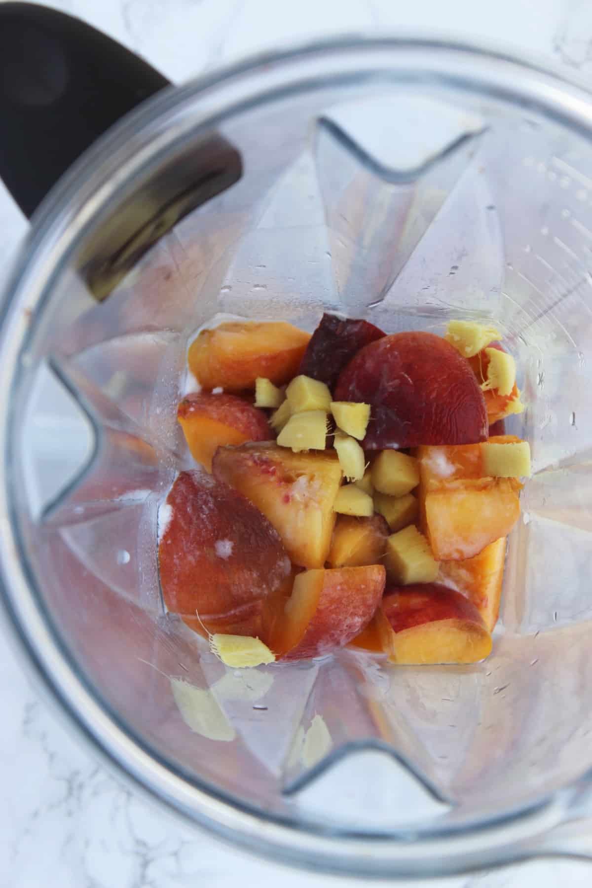 Ginger Peach Popsicles