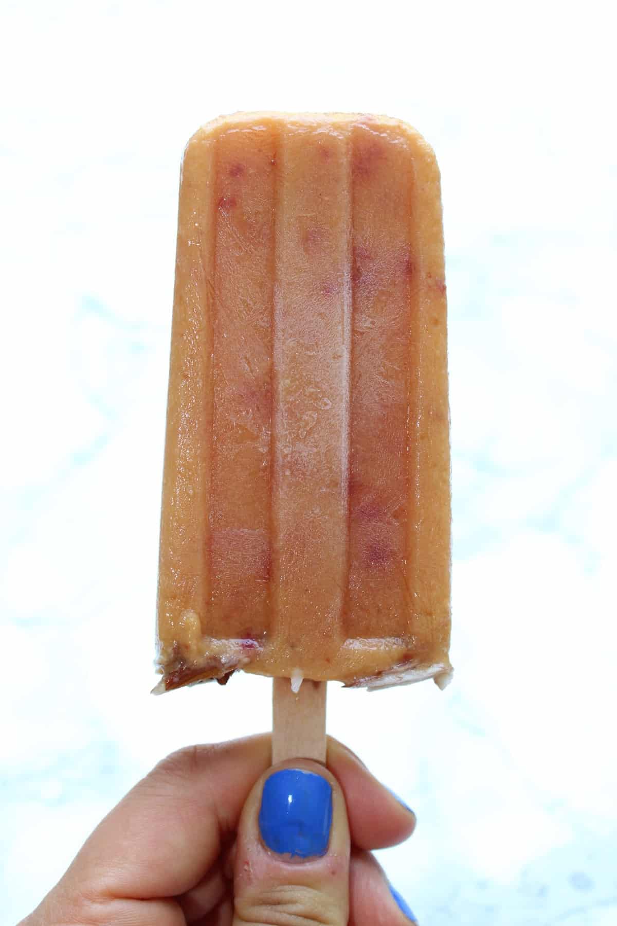 Ginger Peach Popsicles