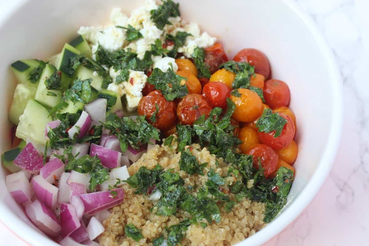 Roasted Tomato Quinoa Salad