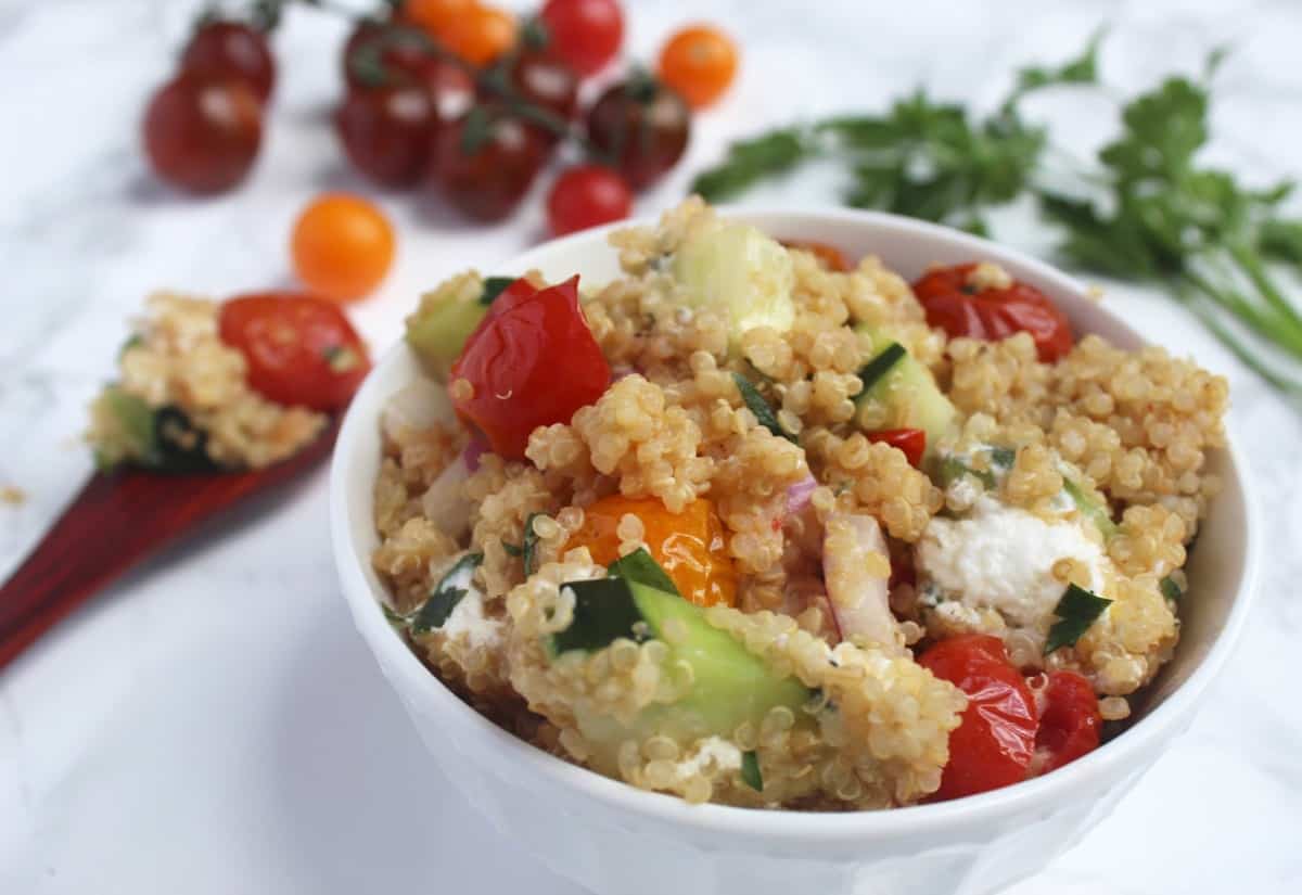 Roasted Tomato Quinoa Salad