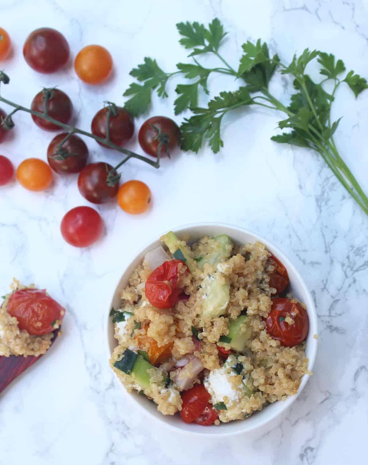 Roasted Tomato Quinoa Salad-6