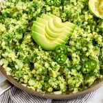 Avocado Cauliflower Rice Pinterest image