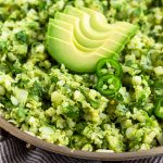 Avocado Cauliflower Rice Pinterest image