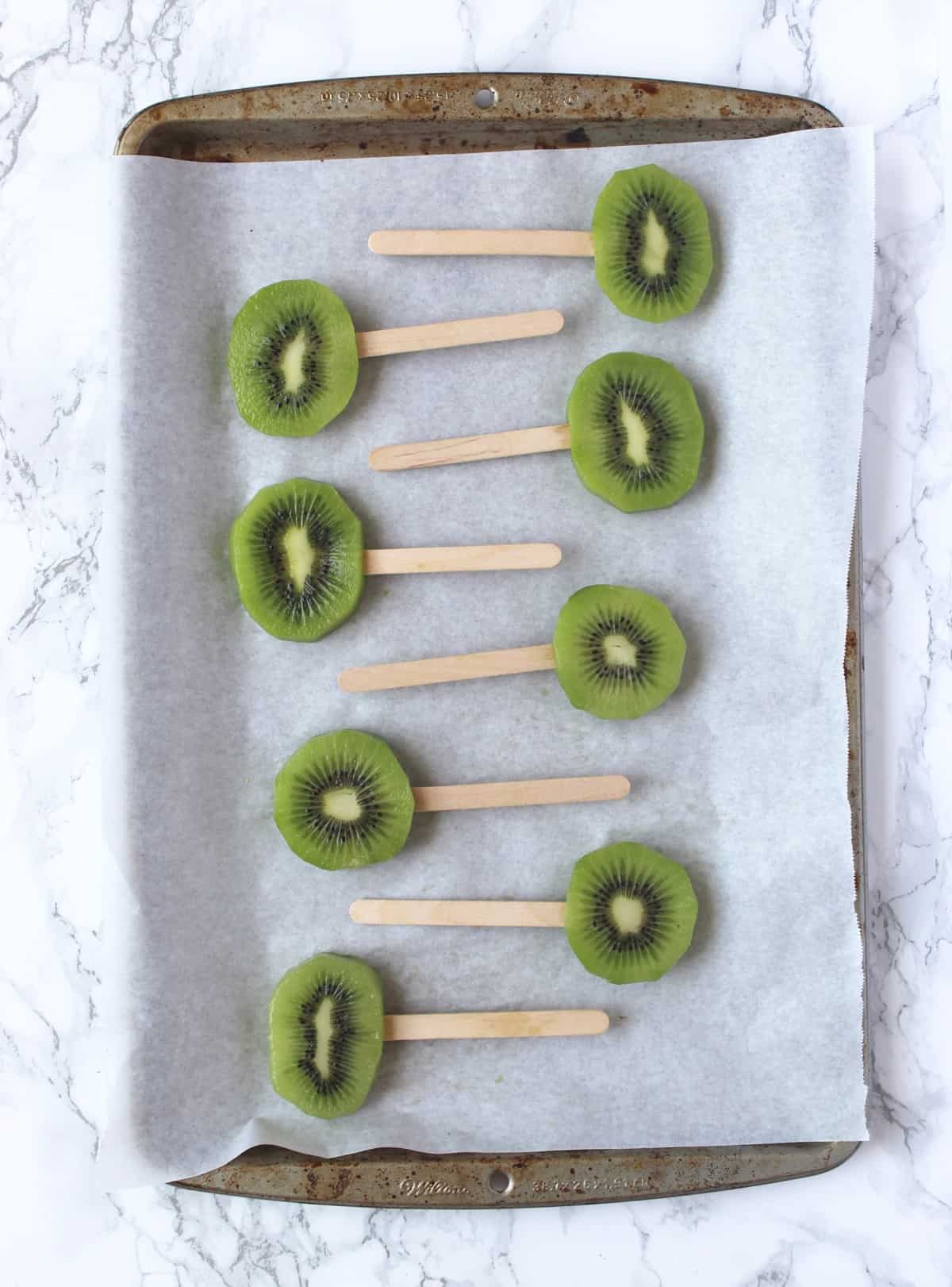 Coconut Kiwi Popsicles