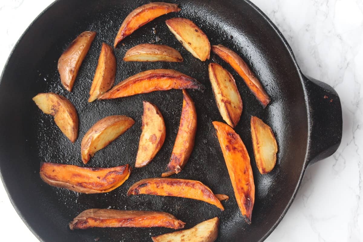 Cast Iron Skillet Potato Wedges