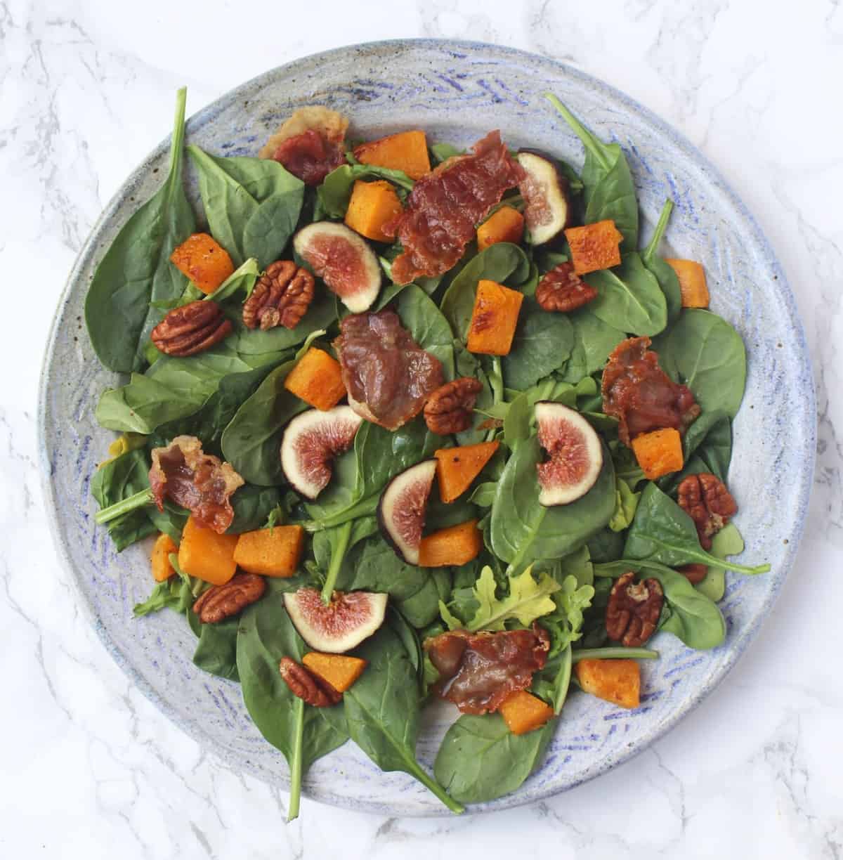 Crispy Prosciutto, Fig, & Butternut Squash Salad