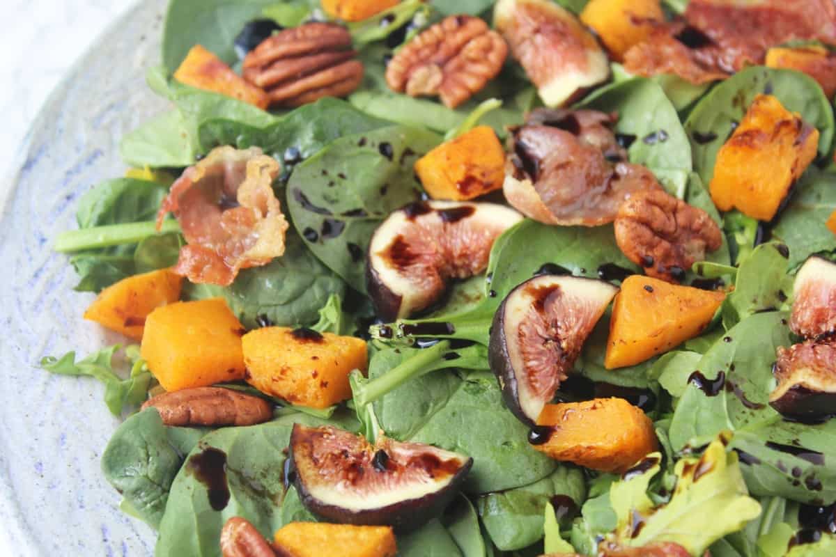 Crispy Prosciutto, Fig, & Butternut Squash Salad