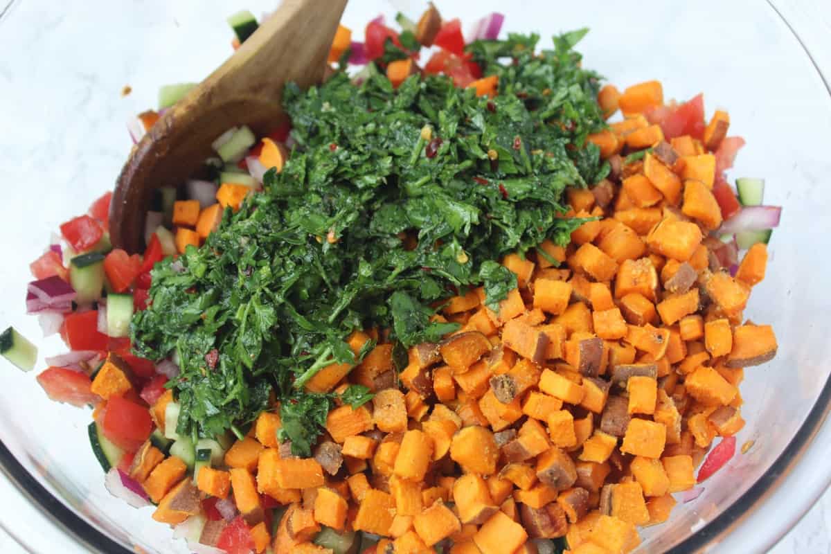 Paleo Sweet Potato Tabouli