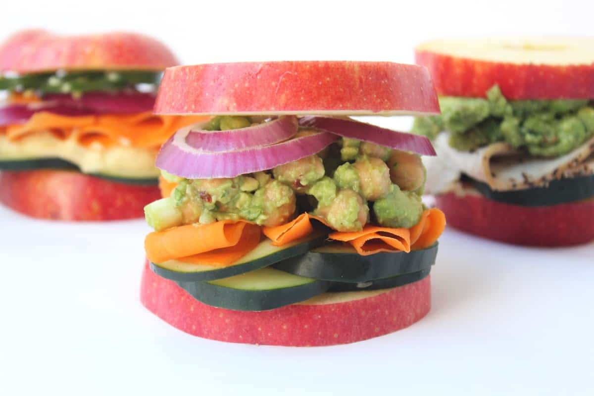Customizable Apple Bun Sandwiches