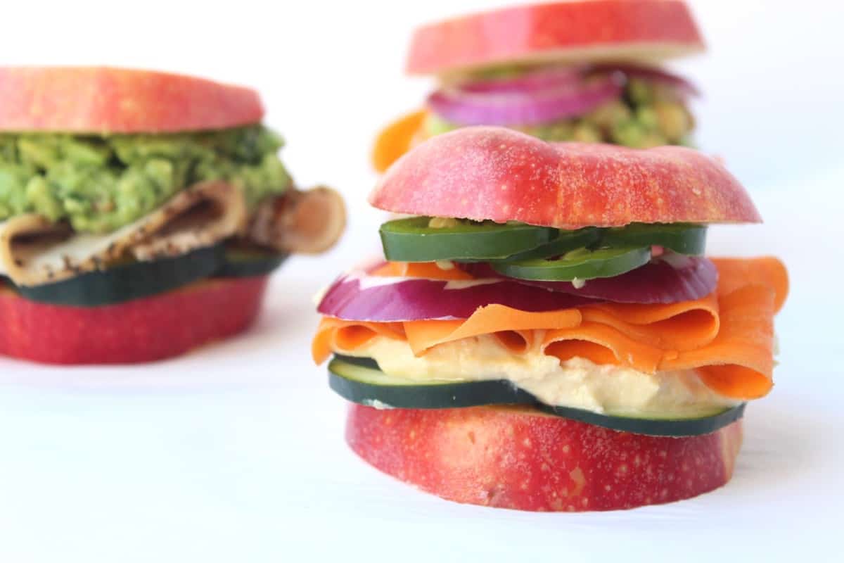 Customizable Apple Bun Sandwiches