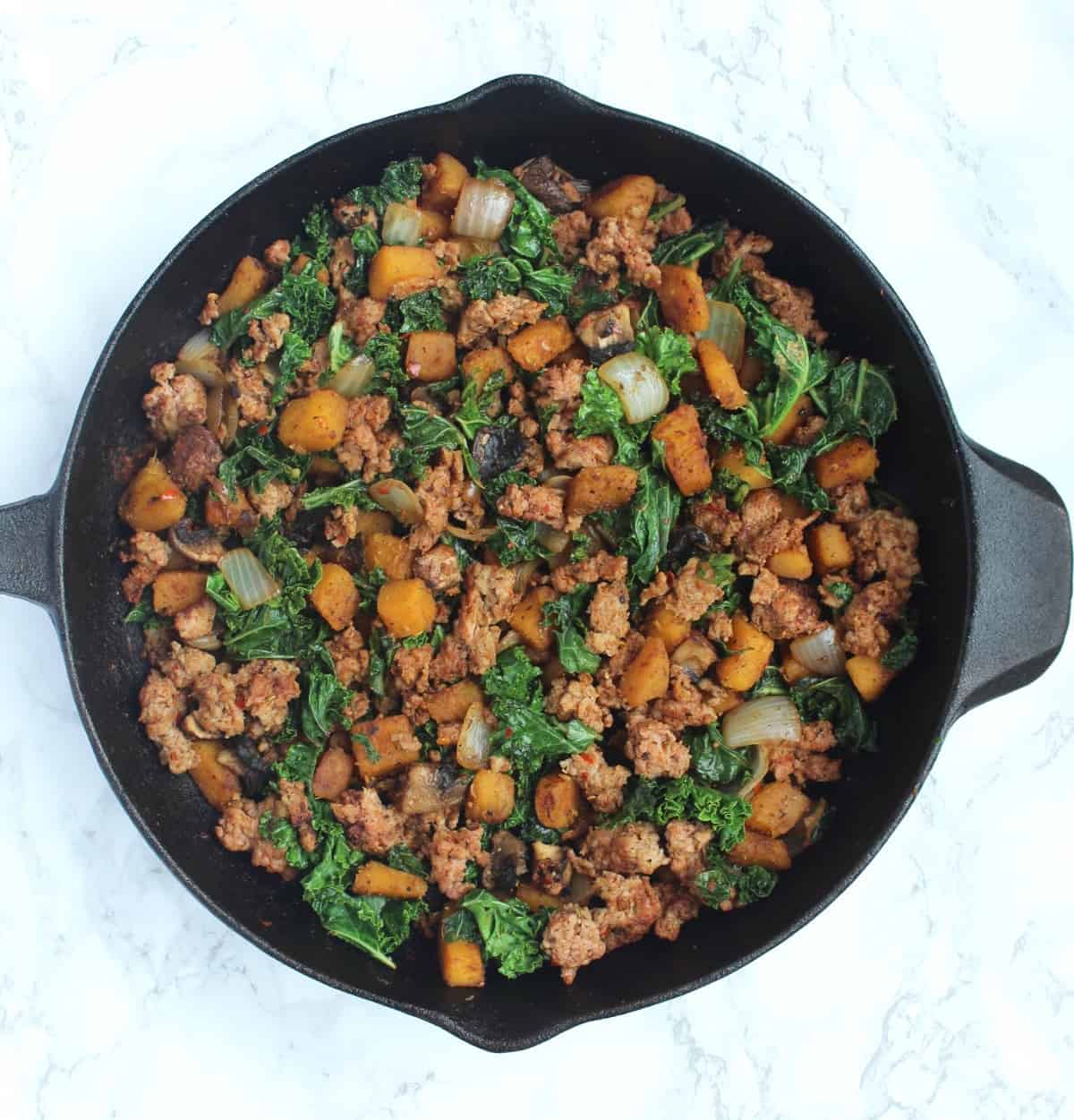 Sausage & Pumpkin Vegetable Hash