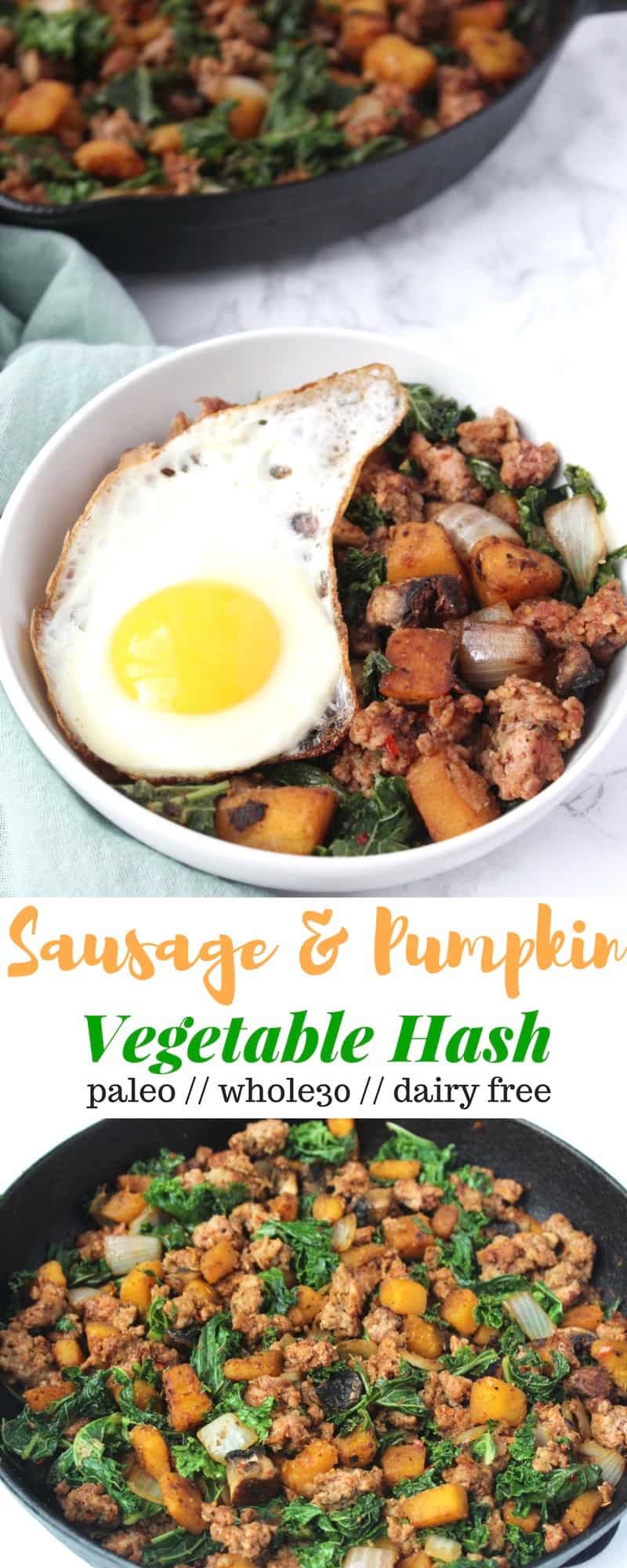 Sausage & Pumpkin Vegetable Hash