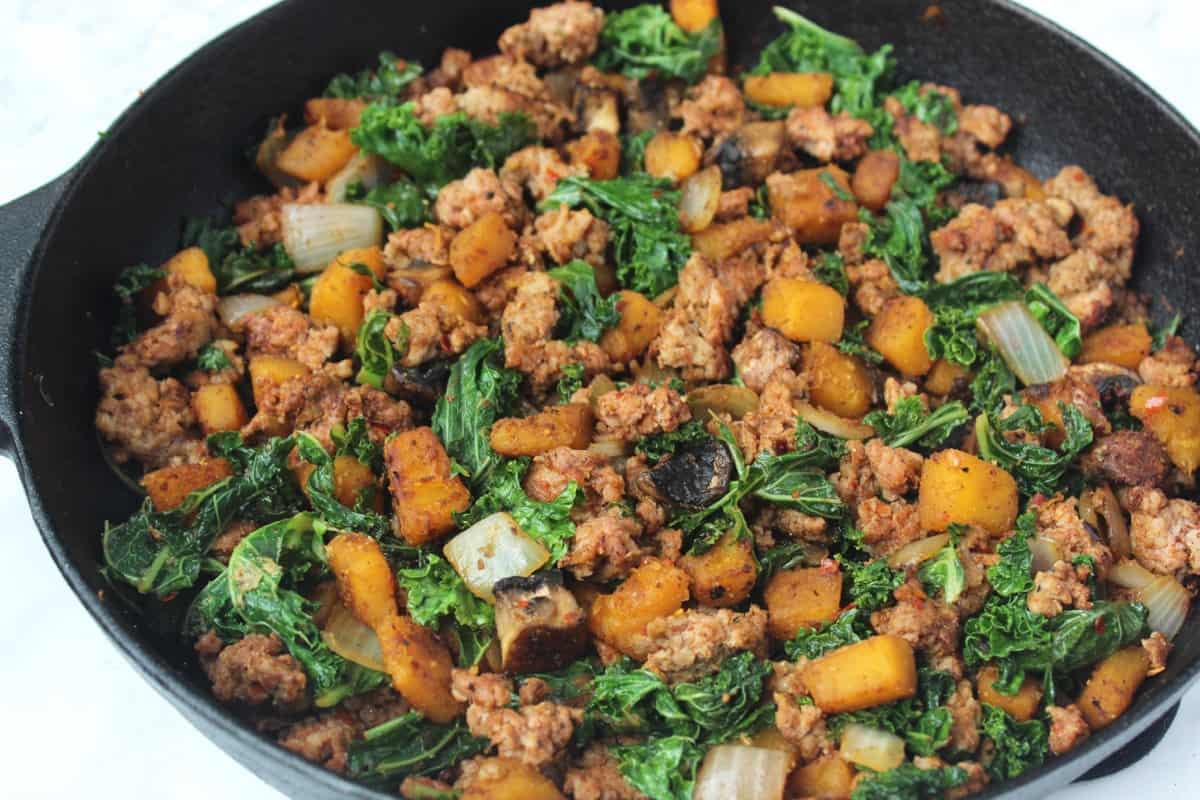 Sausage & Pumpkin Vegetable Hash