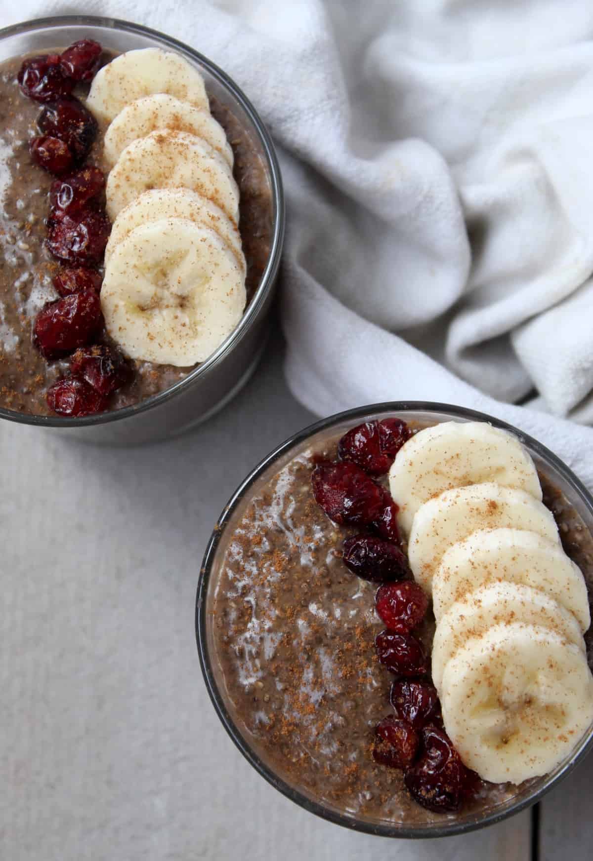 This Gingerbread Chia Pudding takes a classic holiday flavor and turns it into a gluten free, dairy free, vegan, and paleo healthy snack - Eat the Gains