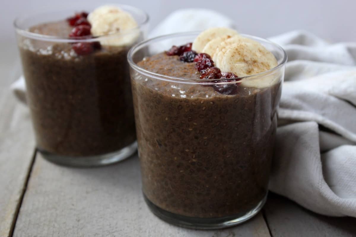 This Gingerbread Chia Pudding takes a classic holiday flavor and turns it into a gluten free, dairy free, vegan, and paleo healthy snack - Eat the Gains