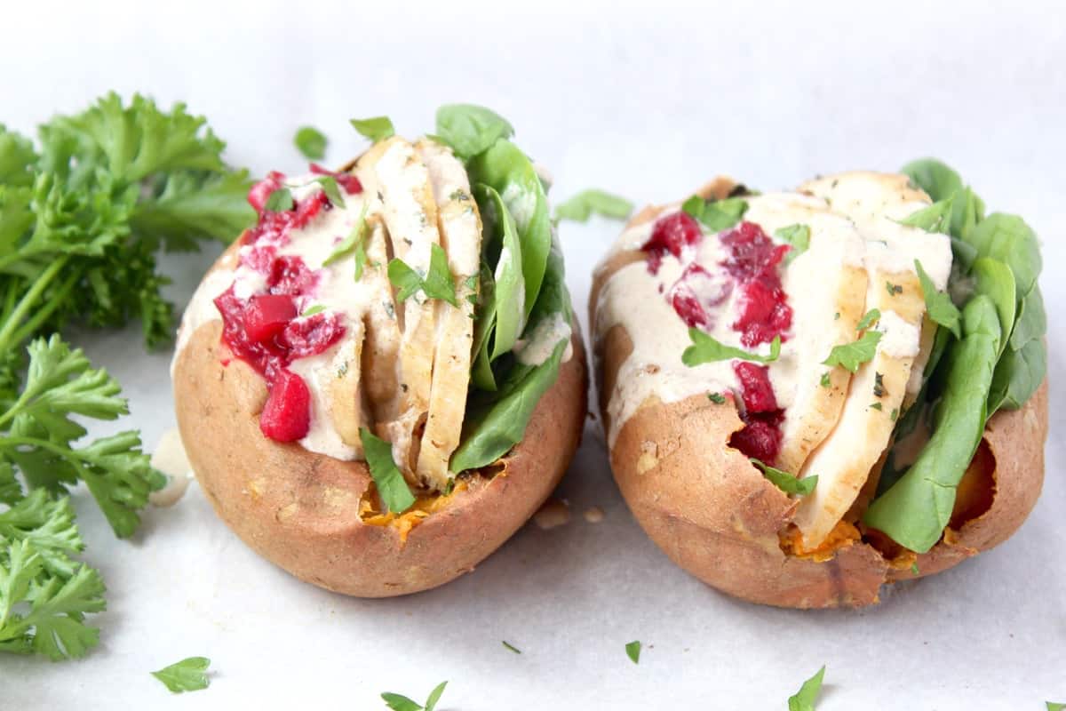 Thanksgiving Leftovers Recipe: Stuffed Sweet Potatoes