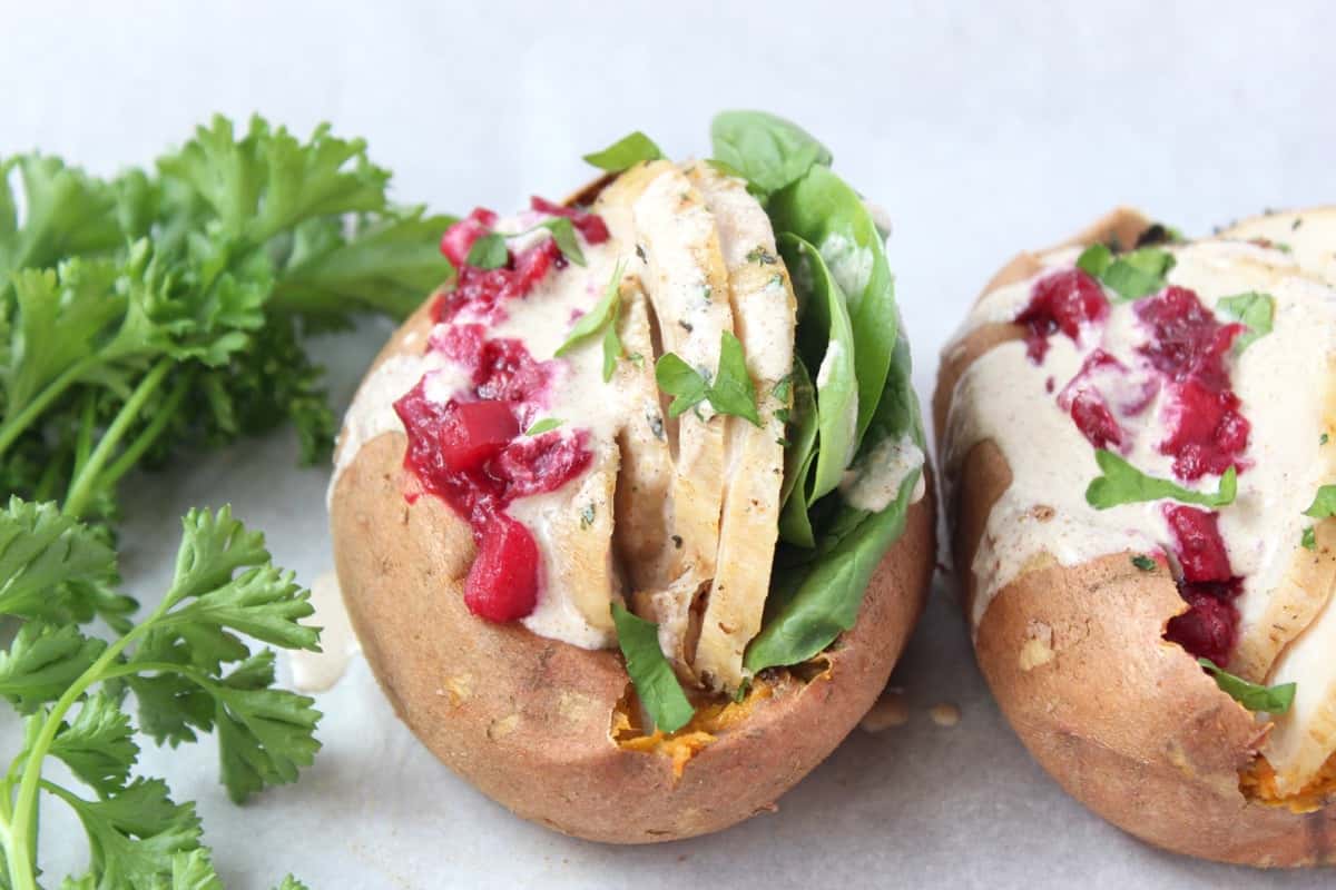 Thanksgiving Leftovers Recipe: Stuffed Sweet Potatoes