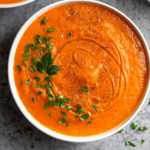 Roasted Red Pepper & Squash Soup Pinterest image