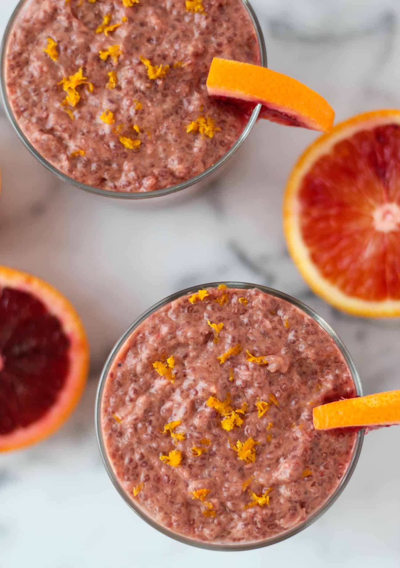 Blood Orange Chia Pudding