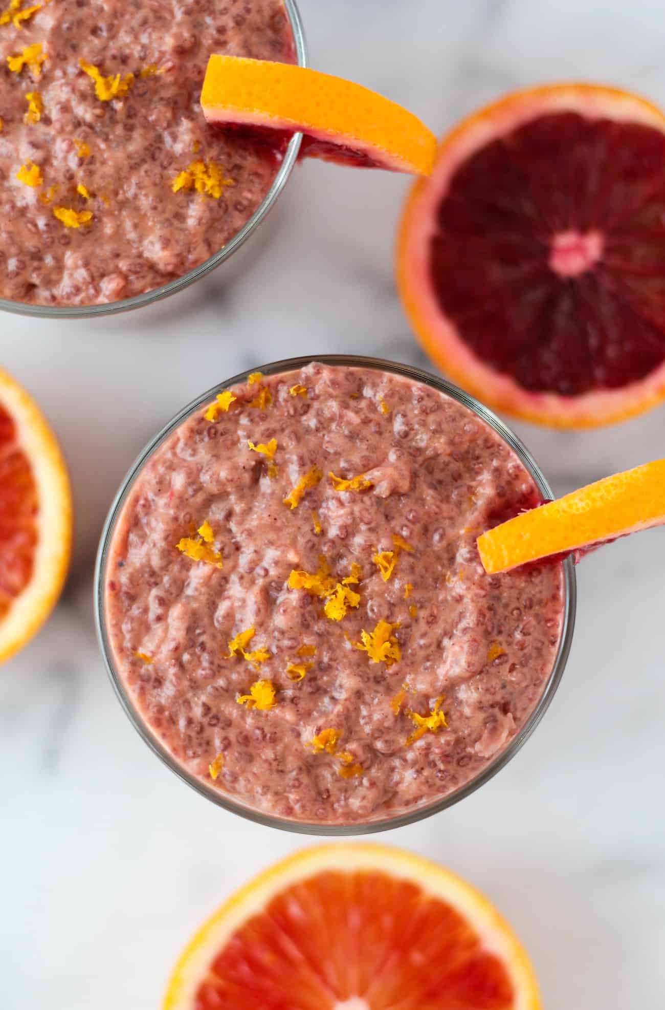 Blood Orange Chia Pudding