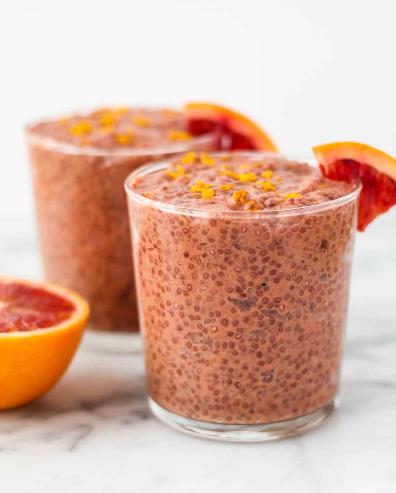 Blood Orange Chia Pudding