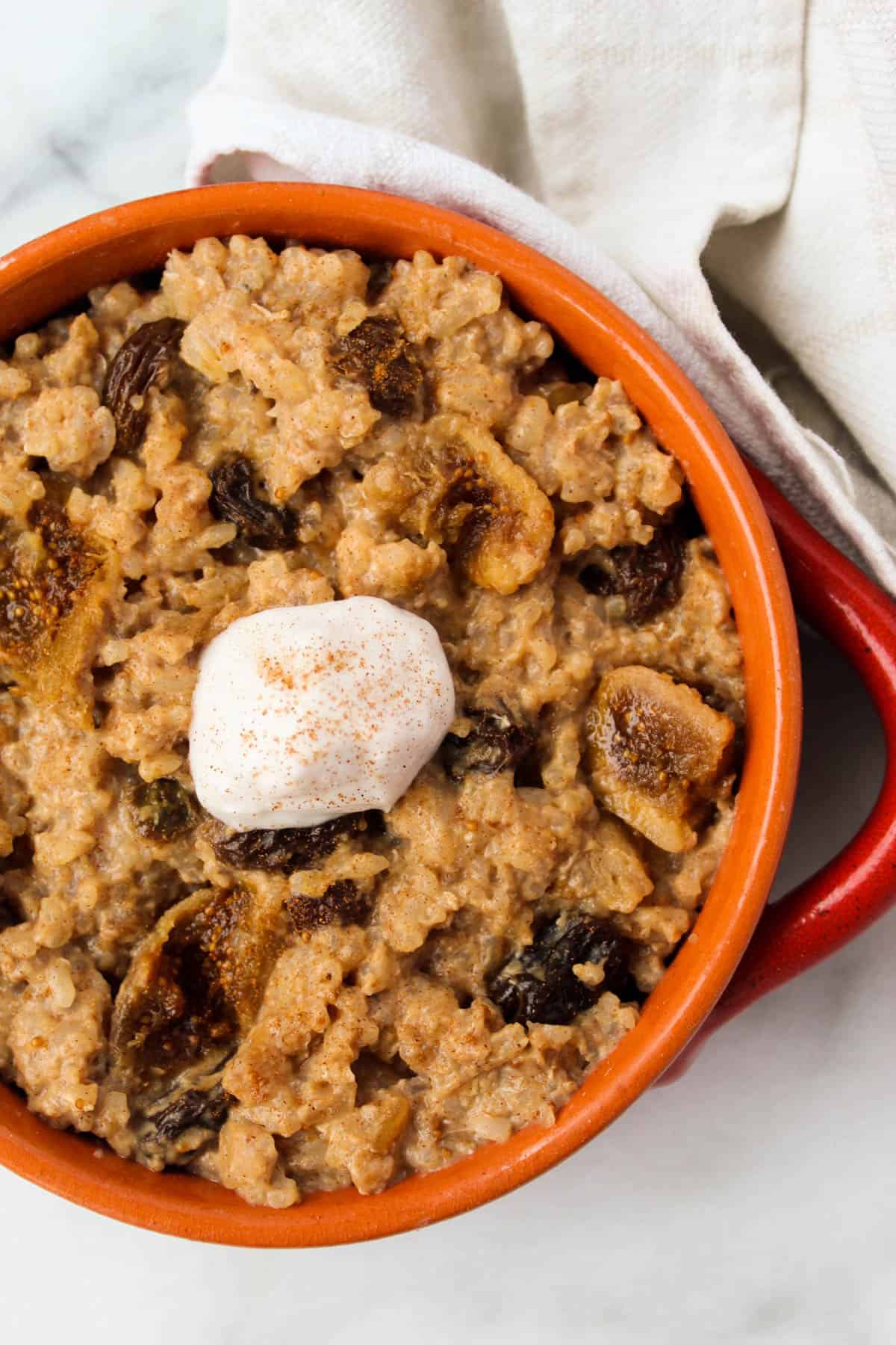 Healthy Horchata Rice Pudding