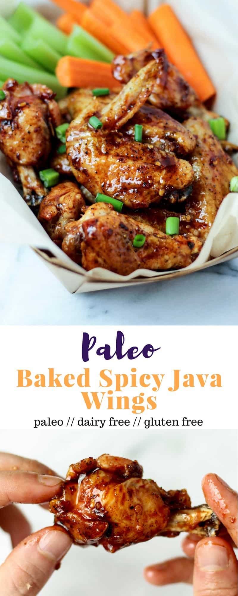 These paleo baked wings combine the perfect balance of sweet & spicy with a little kick from cold brew coffee. Made from good for you ingredients, they are paleo, gluten free, & dairy free - Eat the Gains