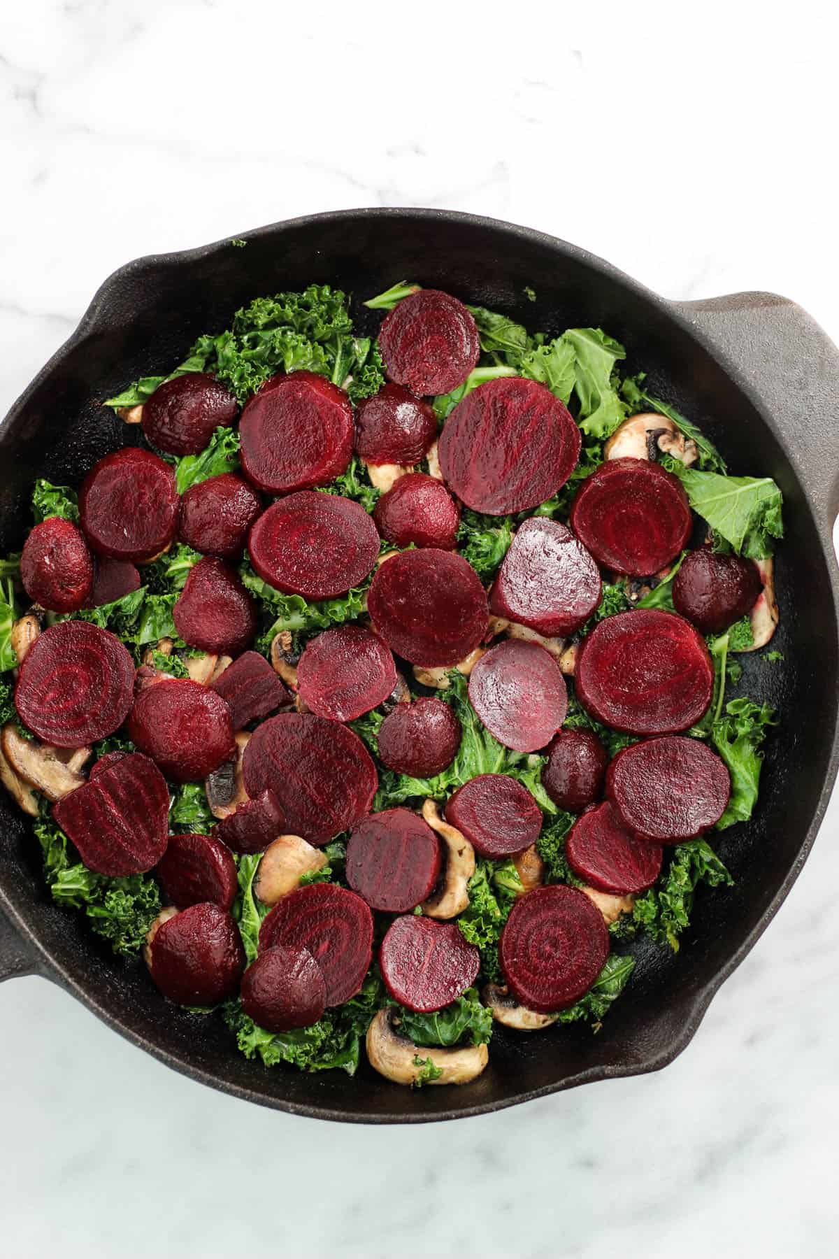 An easy and nutrient packed breakfast, this Beet & Smoked Salmon Frittata calls for one pan, less than 30 minutes, and is paleo, Whole30, and dairy free! - Eat the Gains