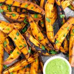 Grilled Sweet Potato Fries Pinterest image