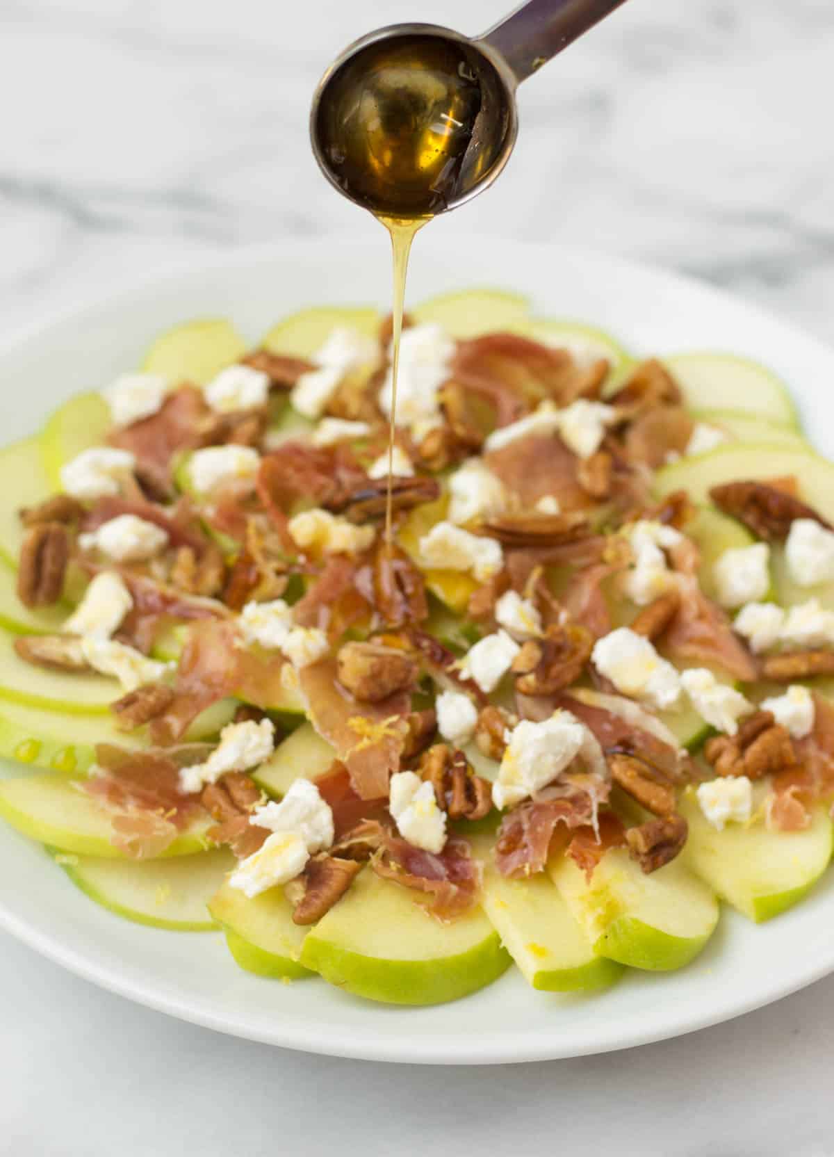 An easy fun fall recipe, these Savory Apple Nachos would be great for different occasions - an after school snack, a laid back get-together, and even a football tailgate! - Eat the Gains