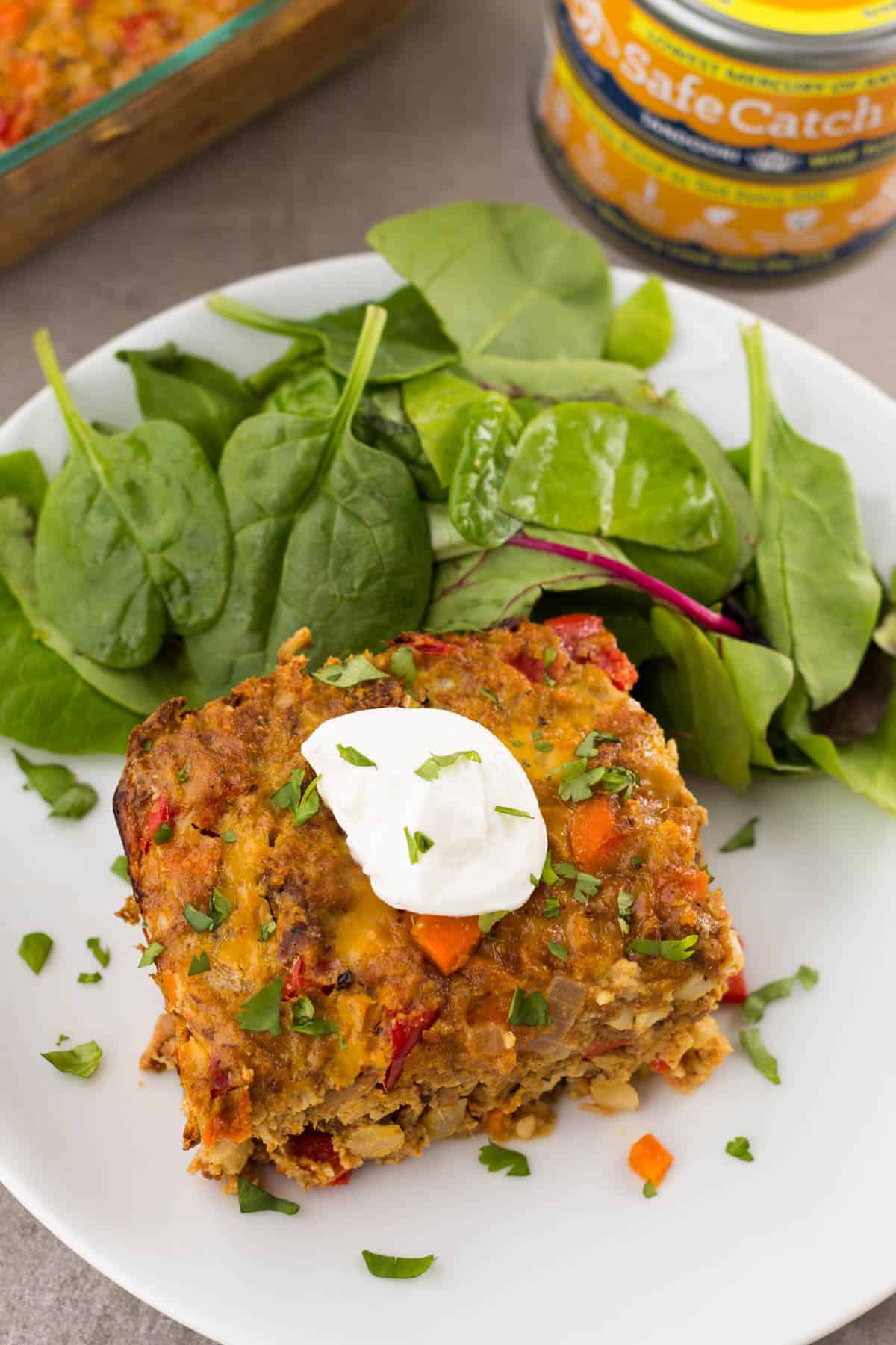 This Tandoori Tuna Casserole packs the flavor and makes an easy and healthy weeknight or meal prep dish that is gluten free, paleo, and Whole30 approved! - Eat the Gains
