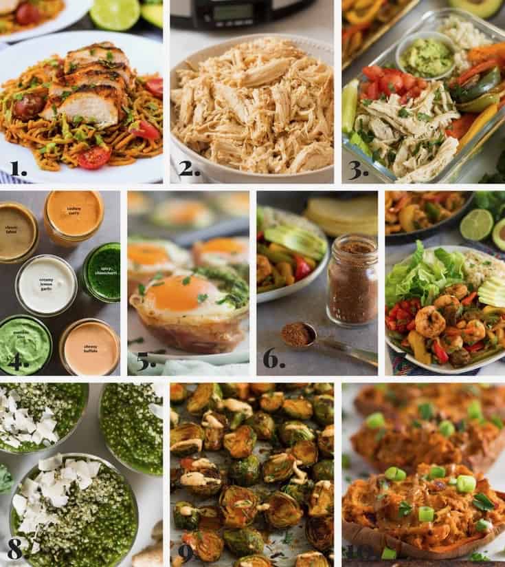 Collage of all my recipes I made in January