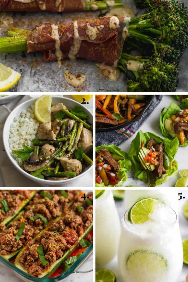Collage of all the recipes made on Eat the Gains in April
